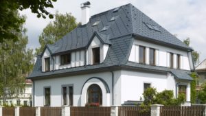 Алюминиевая кровля  Кровельный гонт 01 Коричневый P.10 Prefa
